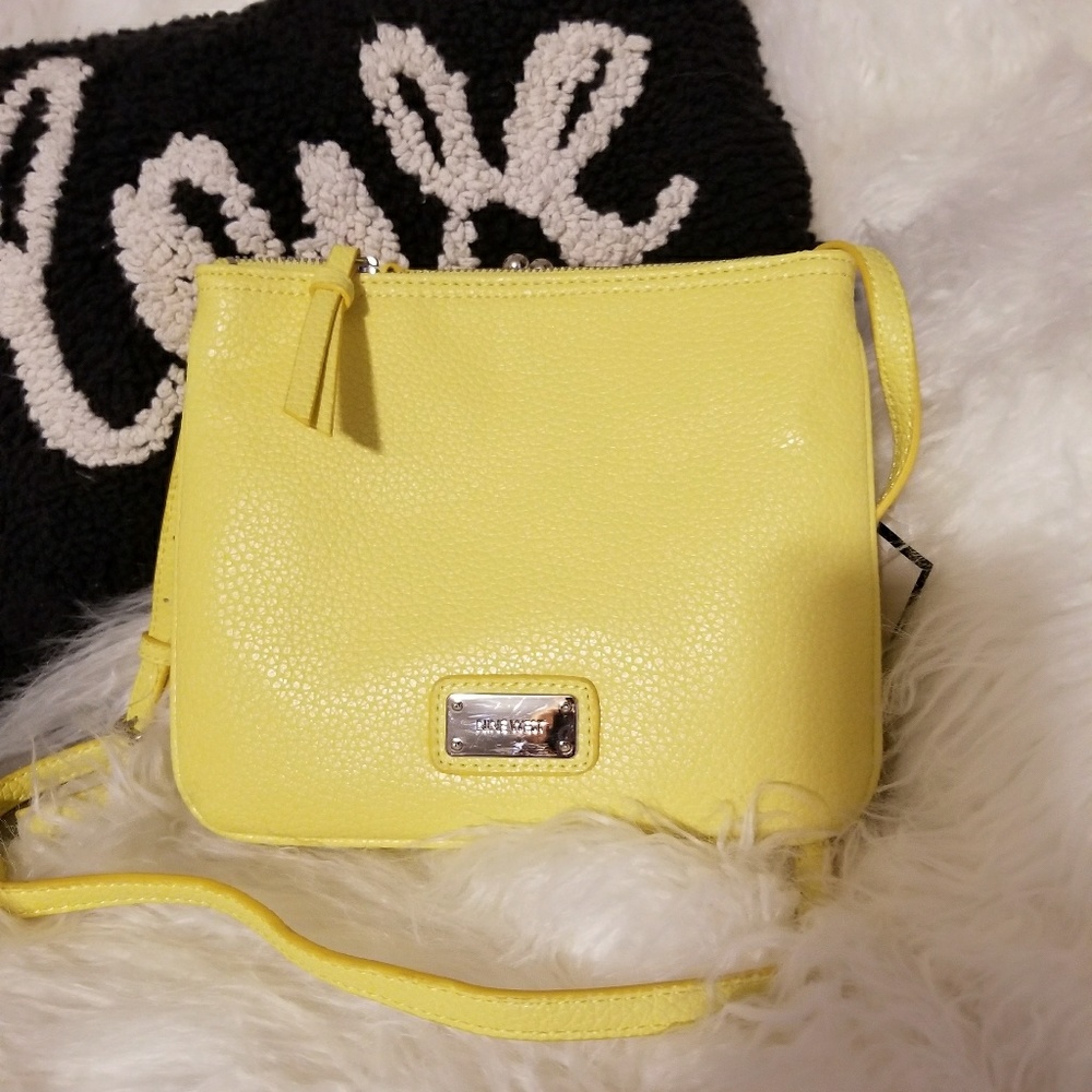 Nine West yellow hand bag